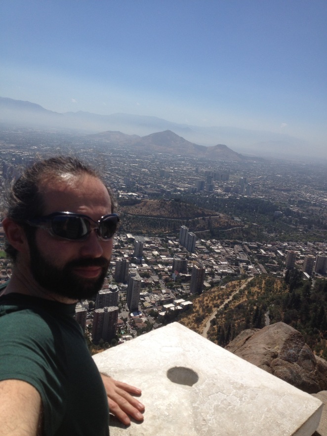 Me overlooking Santiago